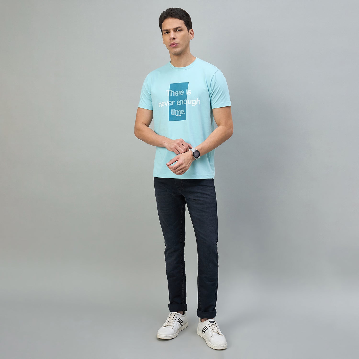 Duke Urban Men Graphic Print Half Sleeve Round Neck Casual Tshirt (LF7596)