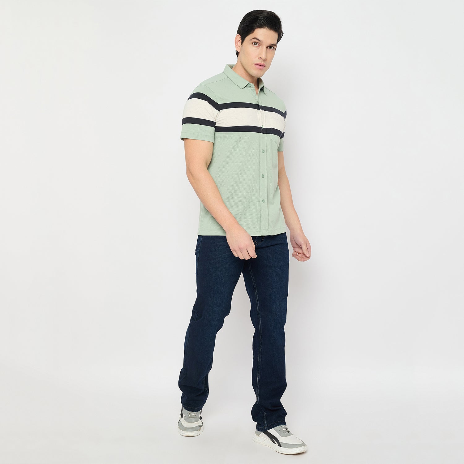 Duke Urban Men Half Sleeve Cotton Shirt (LF7661)