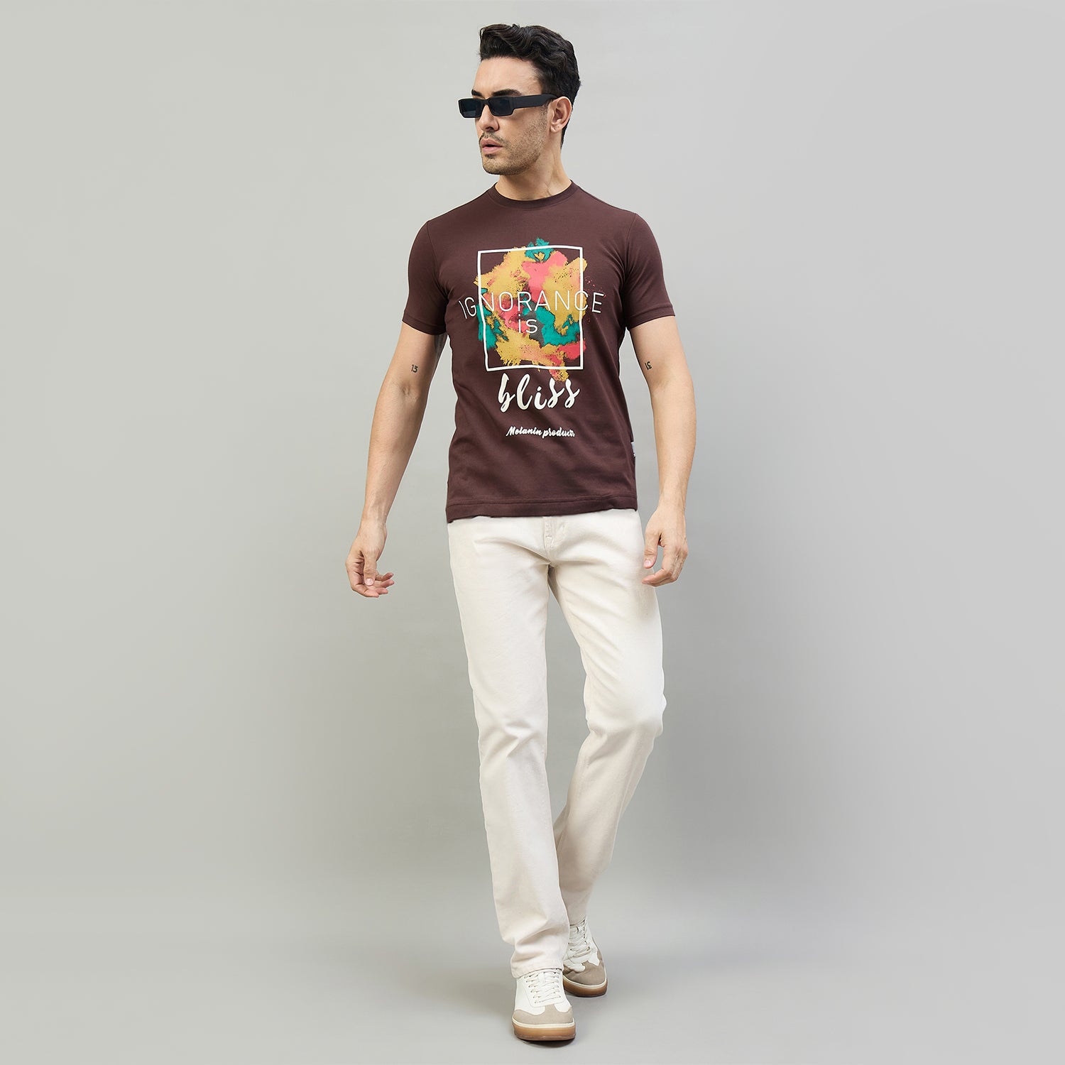 Duke Urban Men Half Sleeve Cotton Smart Fit Casual T-shirt (LF7862)