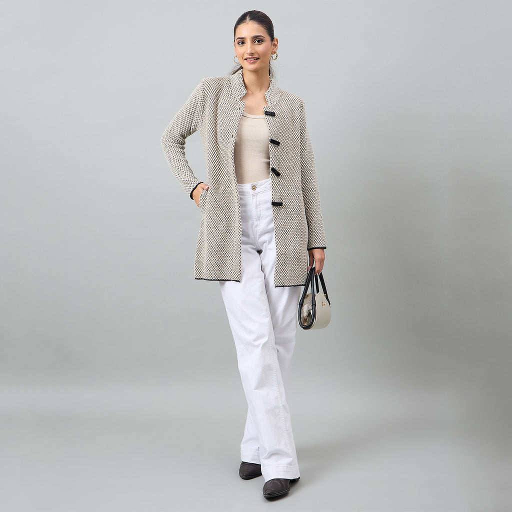 Duke Urban Women Long Coat Shortstyle Sweater (SDS1329)