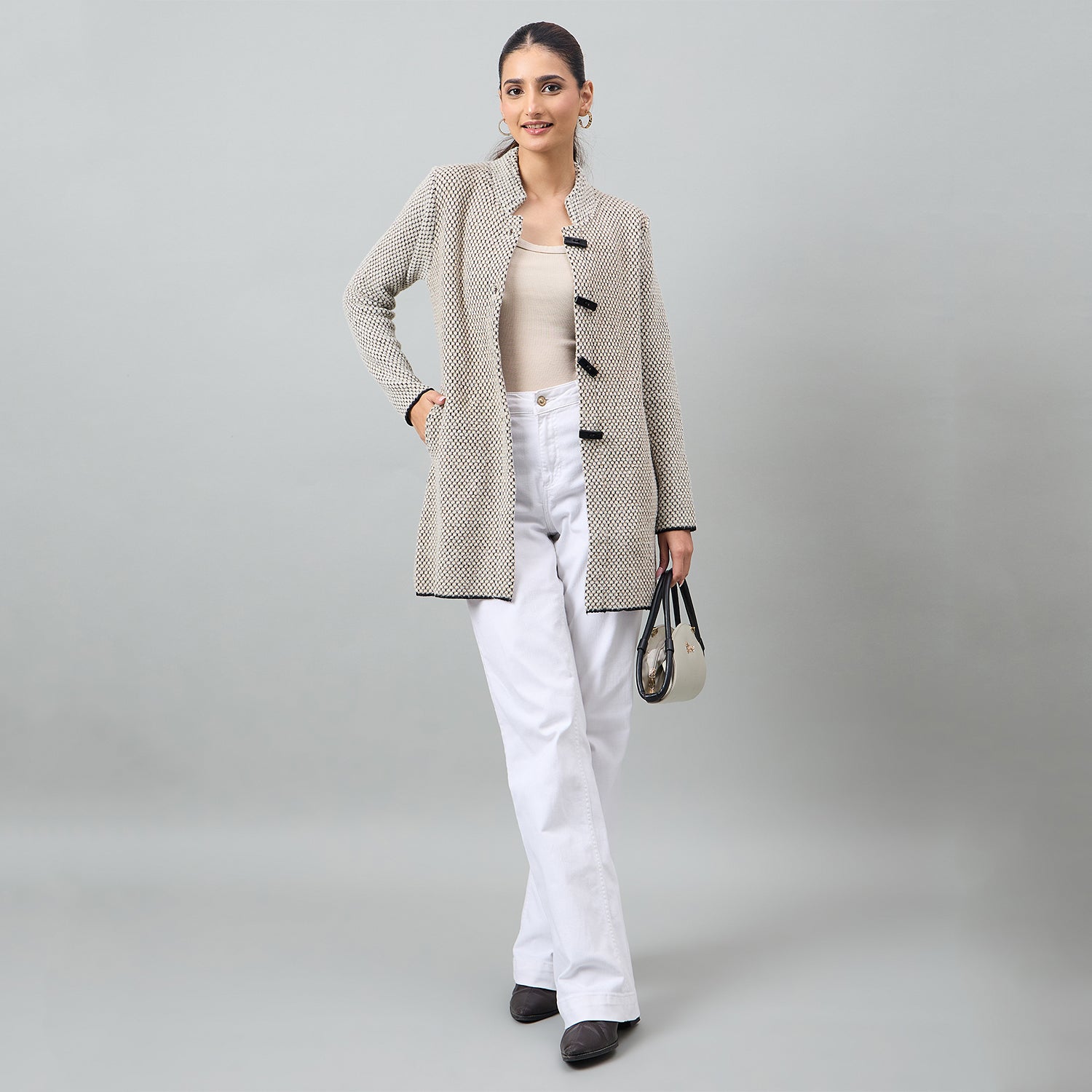 Duke Urban Women Long Coat Shortstyle Sweater (SDS1329)