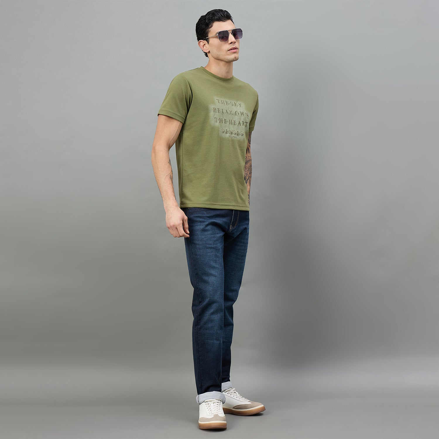 Duke Urban Men Comfort Fit Mid-Rise Light Fade Stretchable Jeans (SDD9109C)