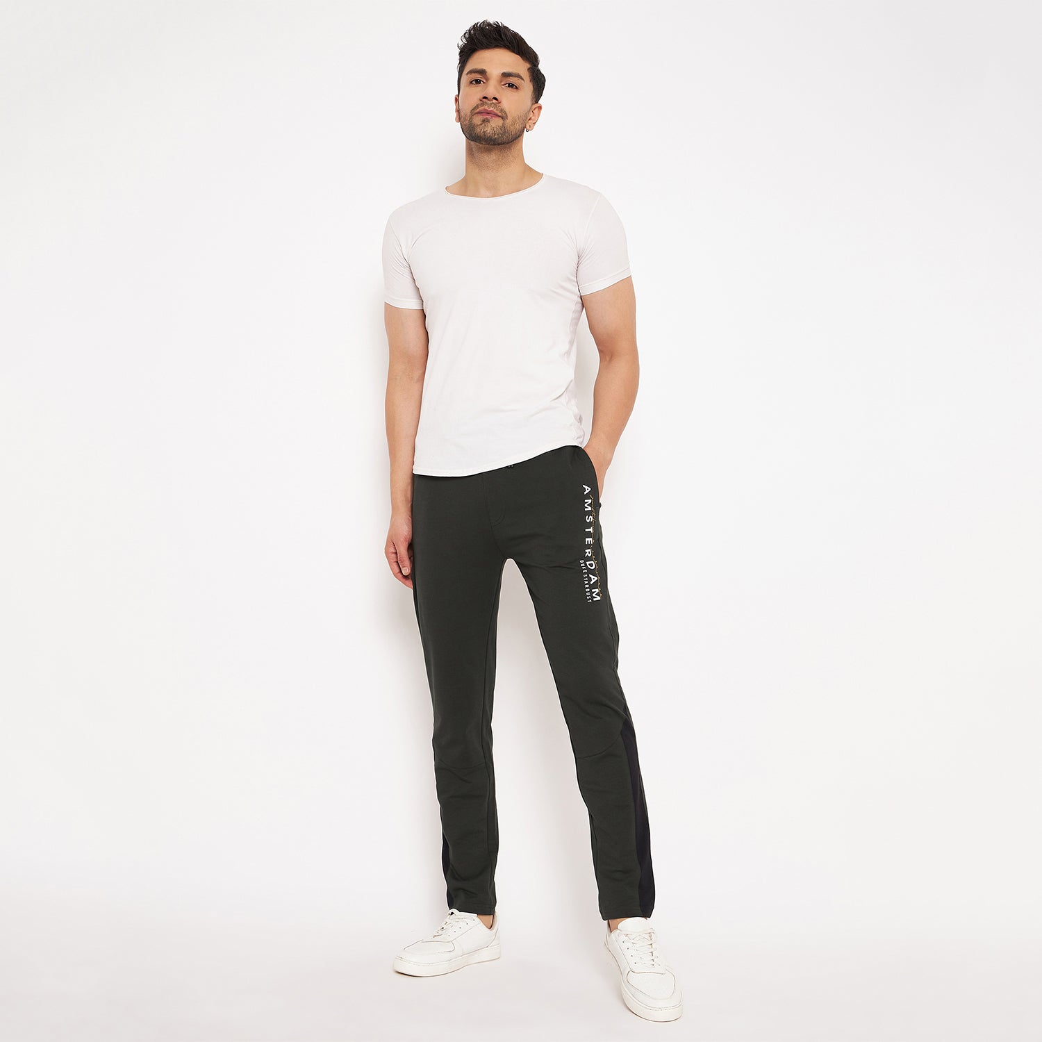Duke Urban Men Solid Track Pant (LF5693)