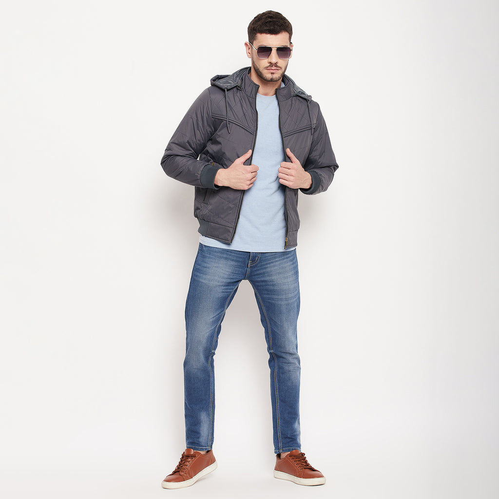 Duke Urban Men Full Sleeve Hooded Jacket (OSDZ1089)