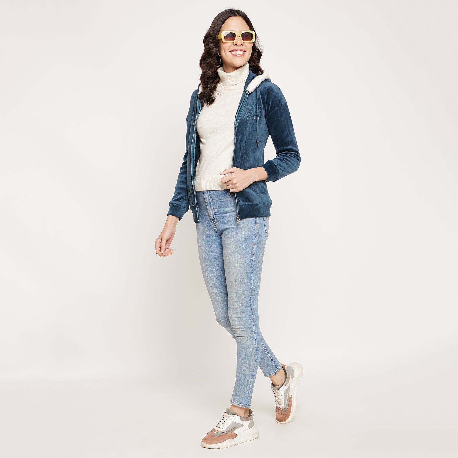 Duke Urban Women Hooded Zipper Sweatshirt (LFX944)