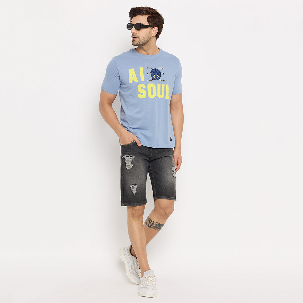 Duke Urban Men Half Sleeve Cotton T-Shirt  (MLF7282)