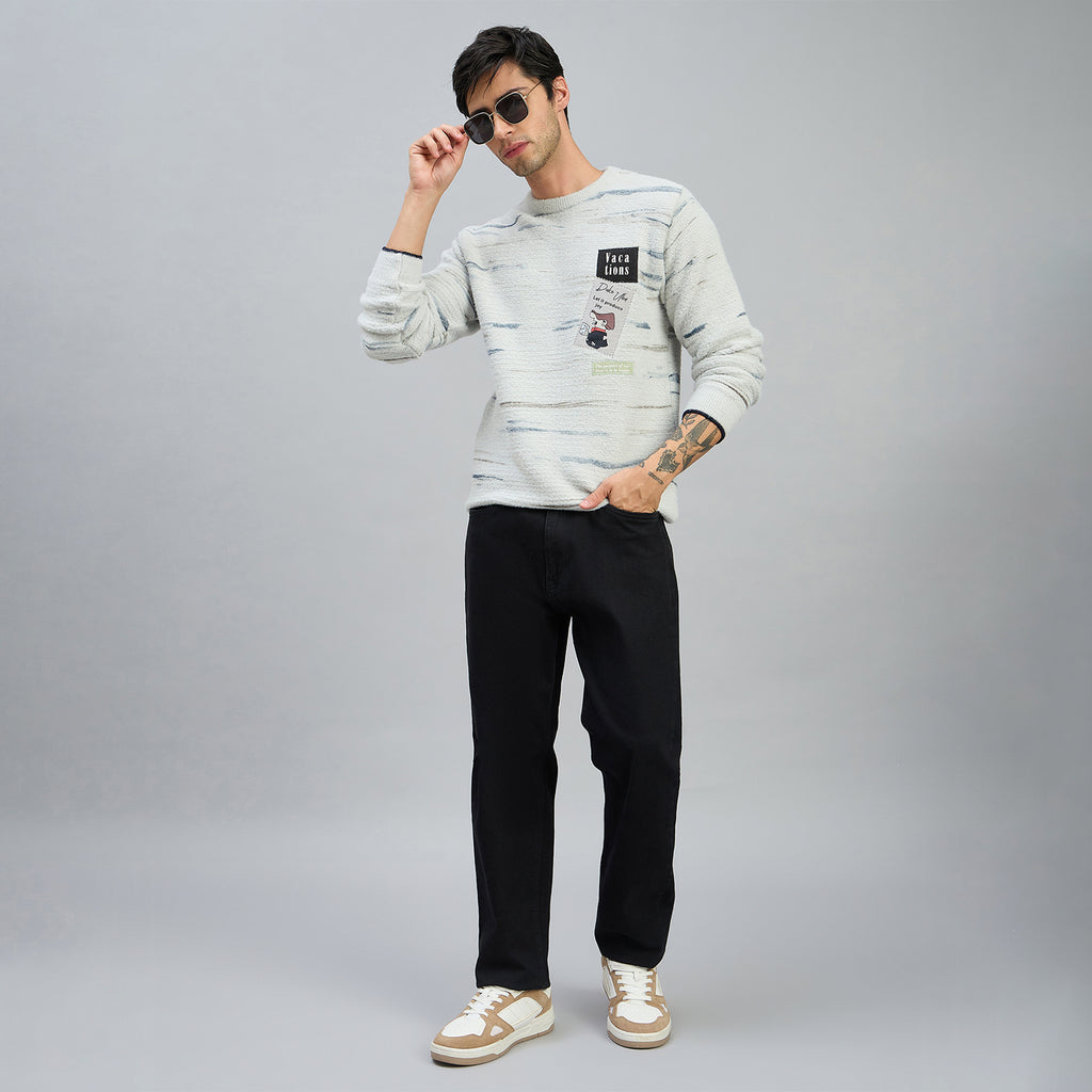 Duke Men Full Sleeve Round Neck Regular Sweater (SDS2324)