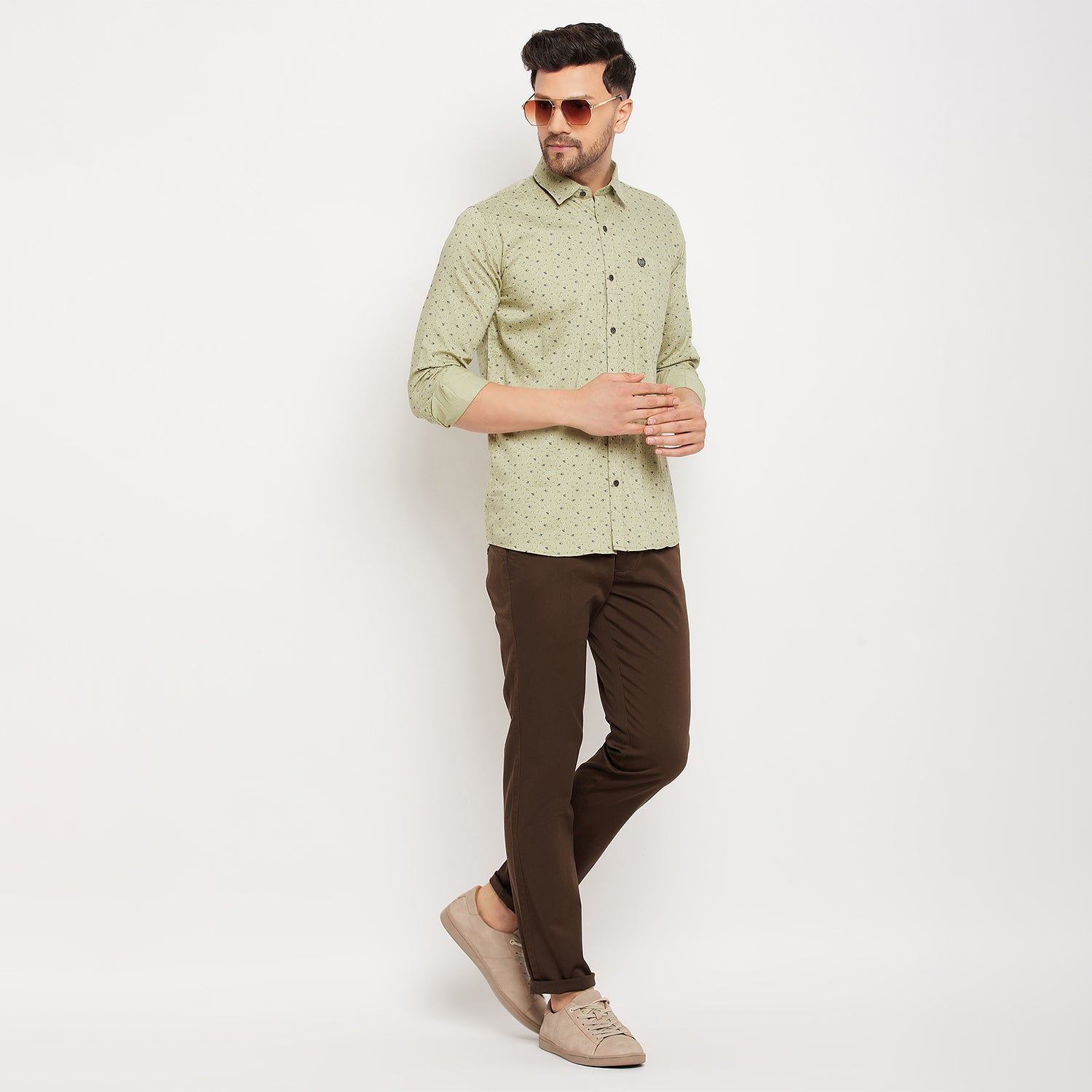Duke Stardust Men Full Sleeve Cotton Shirt (SDO6PRTK)