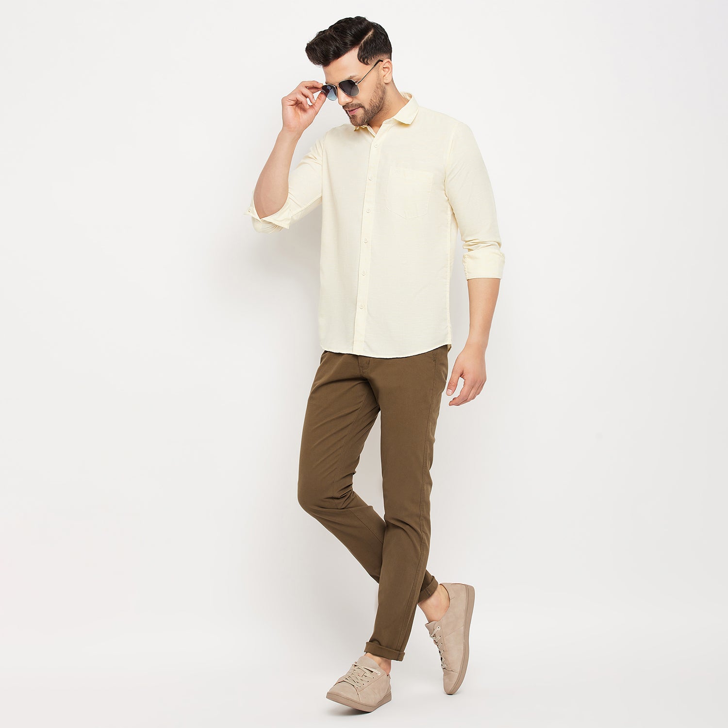 Duke Urban Men Slim Fit Cotton Trousers (SDT4580)