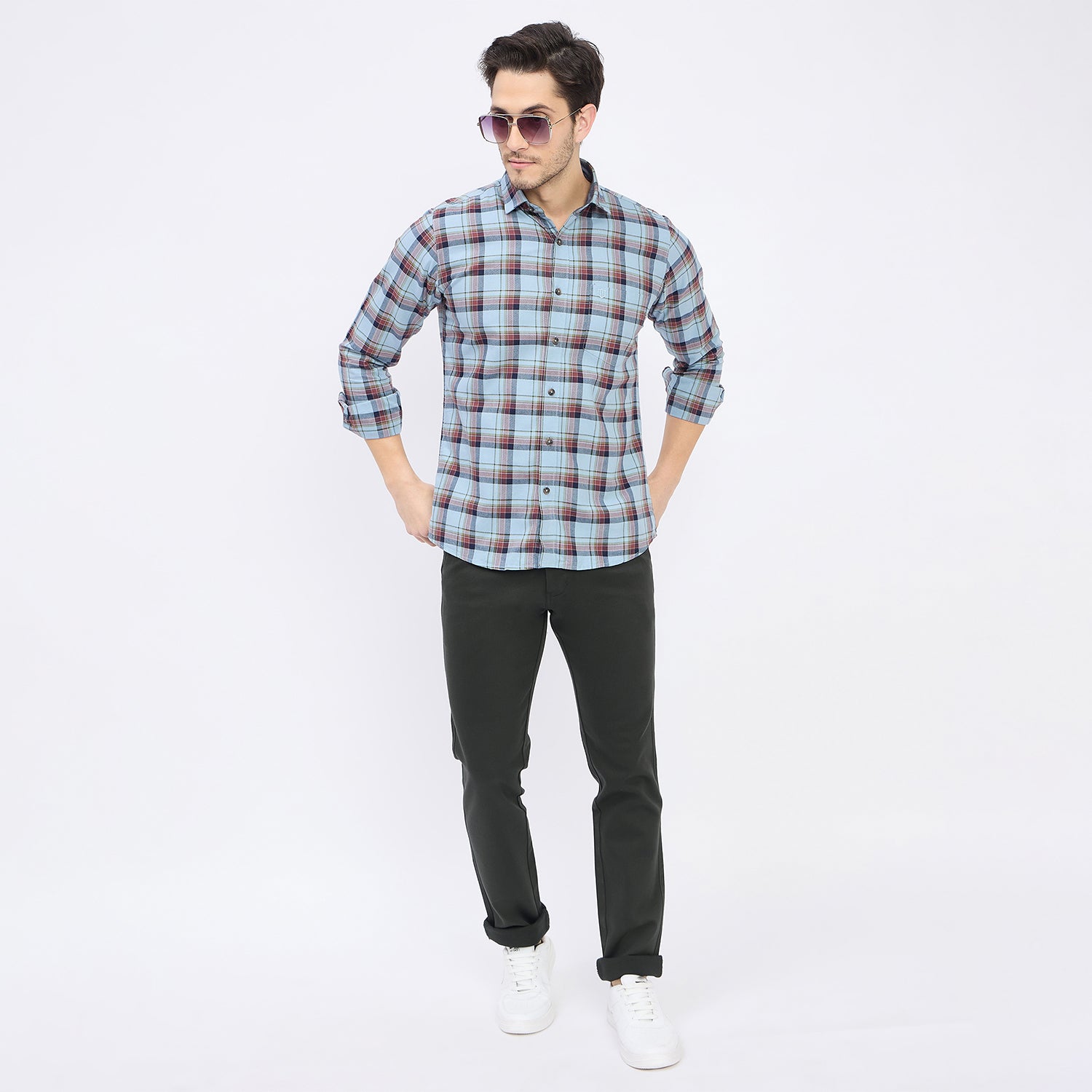 Duke Urban Men Flatfront Narrowfit Chinos Trousers (SDT4592)
