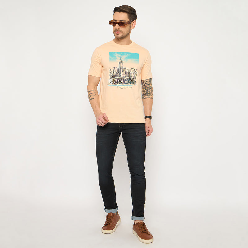 Duke Urban Men Half Sleeve Cotton Tshirt (LF7422)