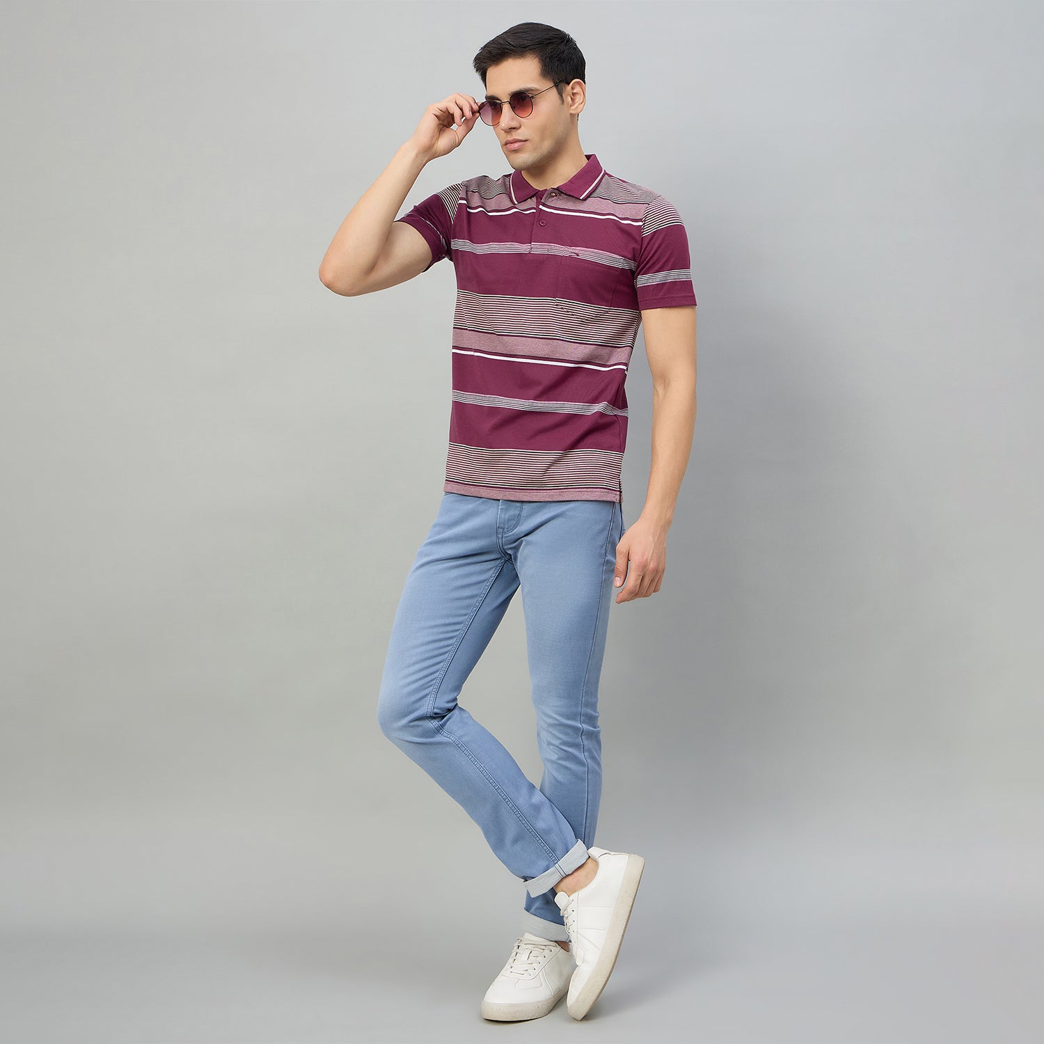 Duke Men Half Sleeve Cotton Regualr Fit Casual T-shirt (MLF1174)
