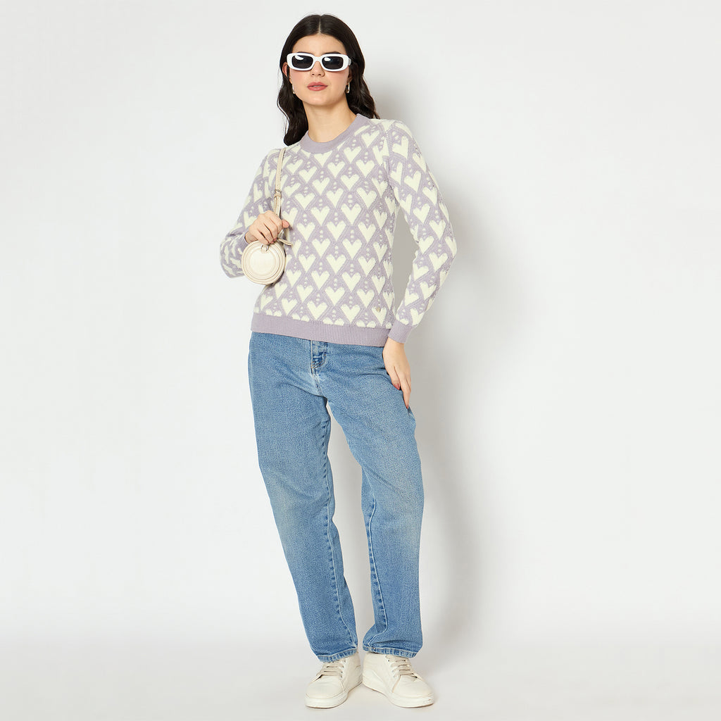 Duke Urban Women Full Sleeve Round Neck Pullover (SDS1395)