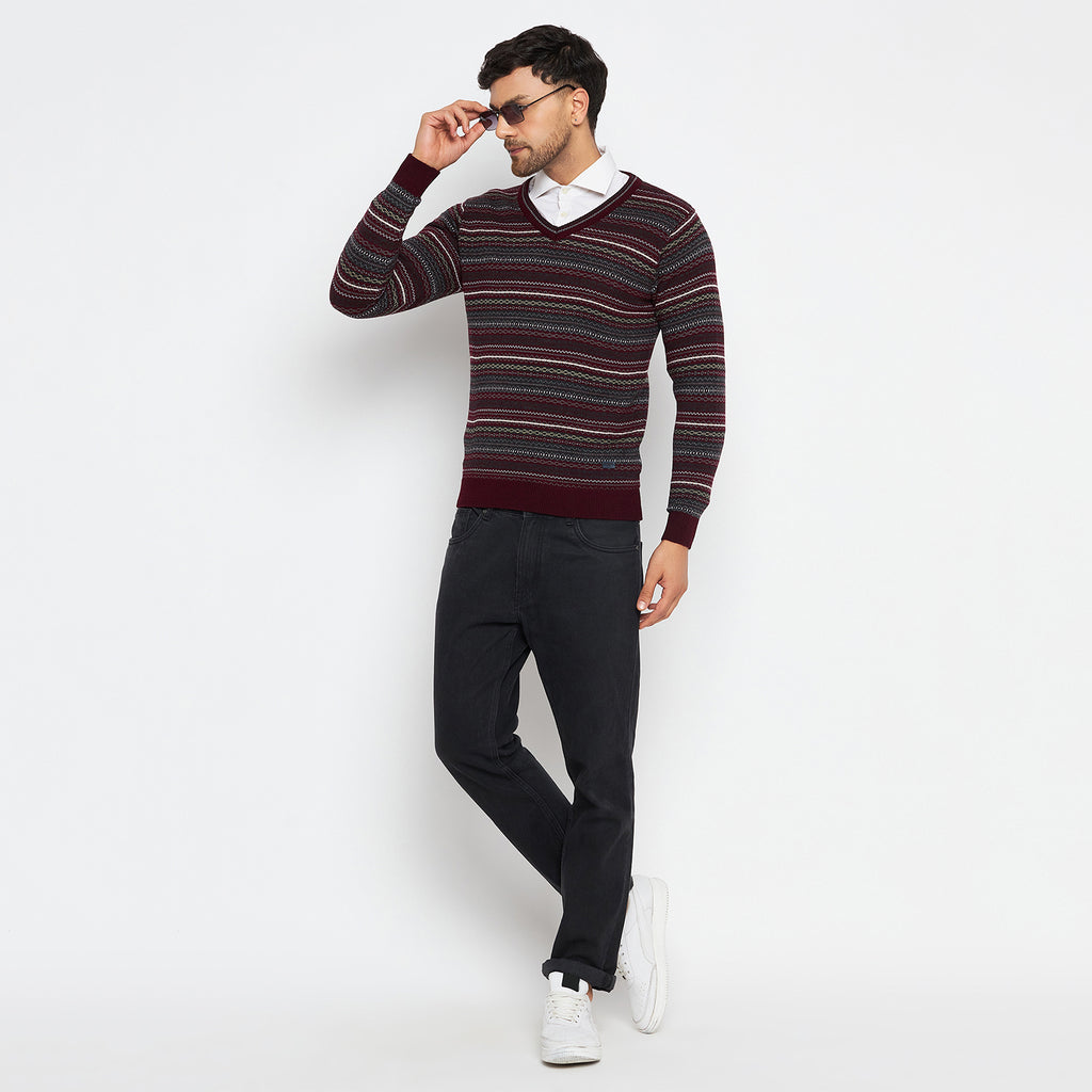 Duke Urban Men Full Sleeve V Neck Sweater (SDS2051)