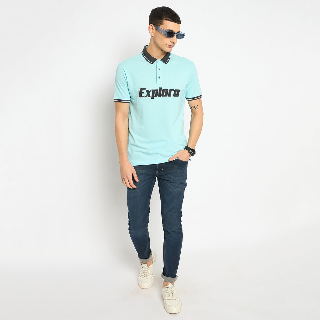 Duke Urban Men Half Sleeve Cotton Tshirt (LF7181)