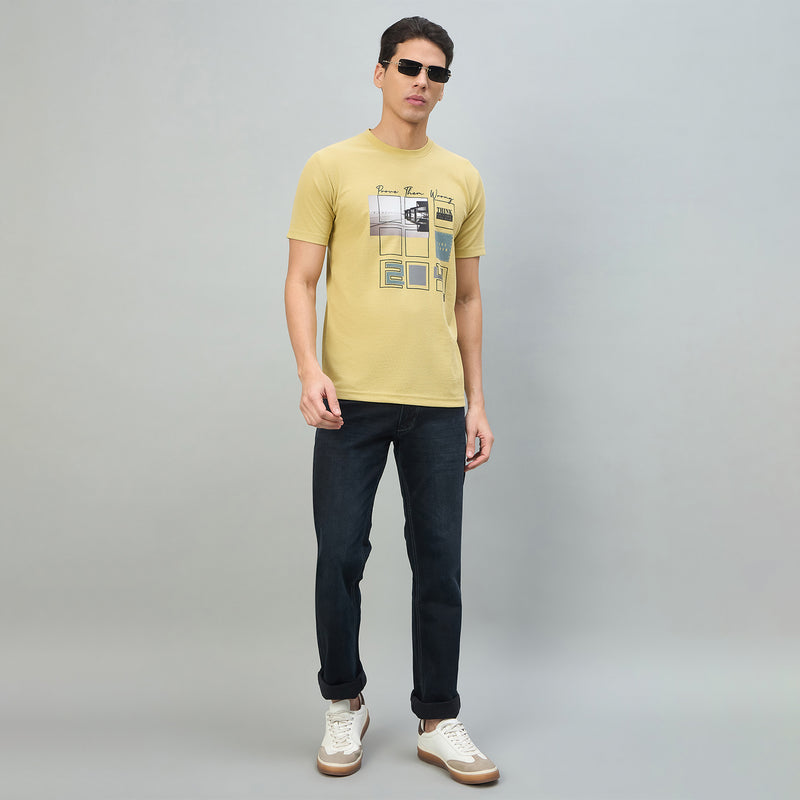 Duke Urban Men Graphic Print Half Sleeve Round Neck Casual Tshirt (LF7501)