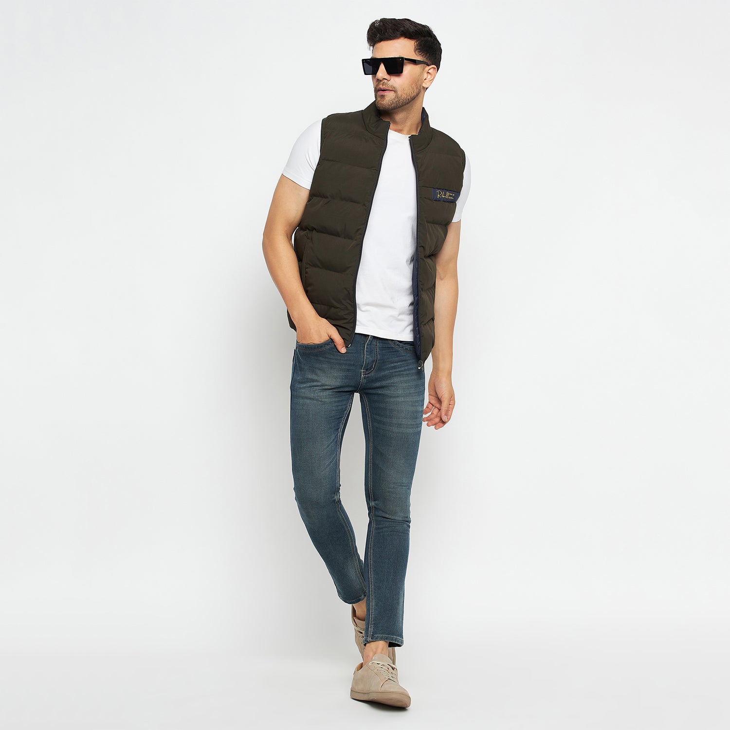 Duke Urban Men Sleeveless Reversible Jacket (SDZ1872)