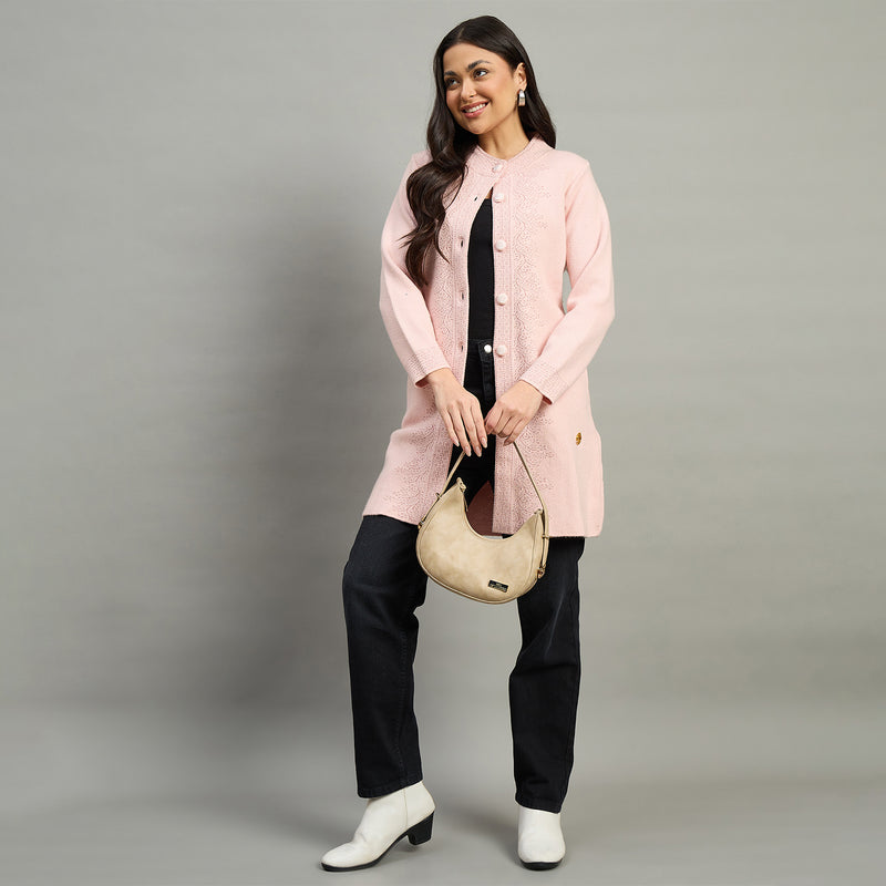 Duke Urban Women Full Sleeve Self Design Sweater (SDS1347)