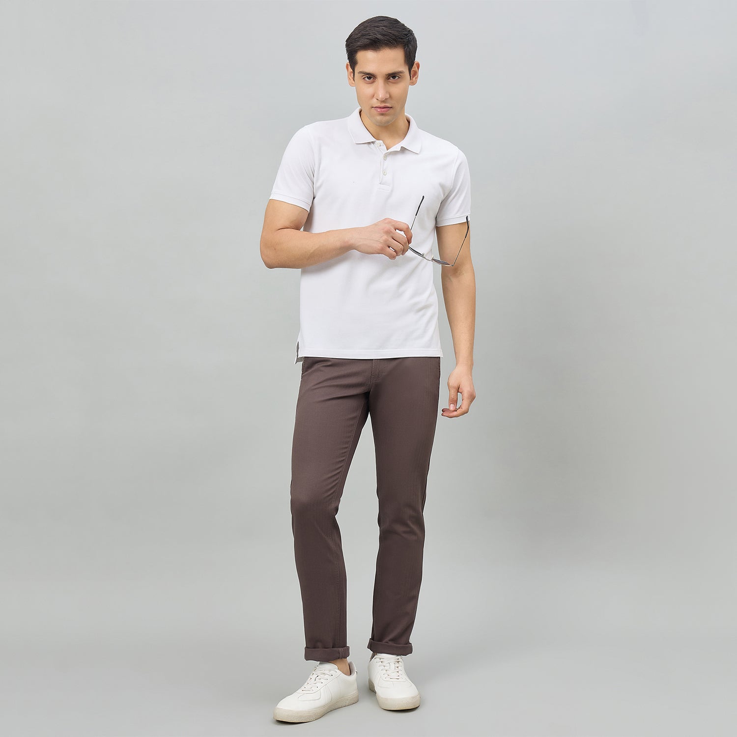 Duke Men Flatfront Narrow fit Casual Chinos Trouser (SDT4704)