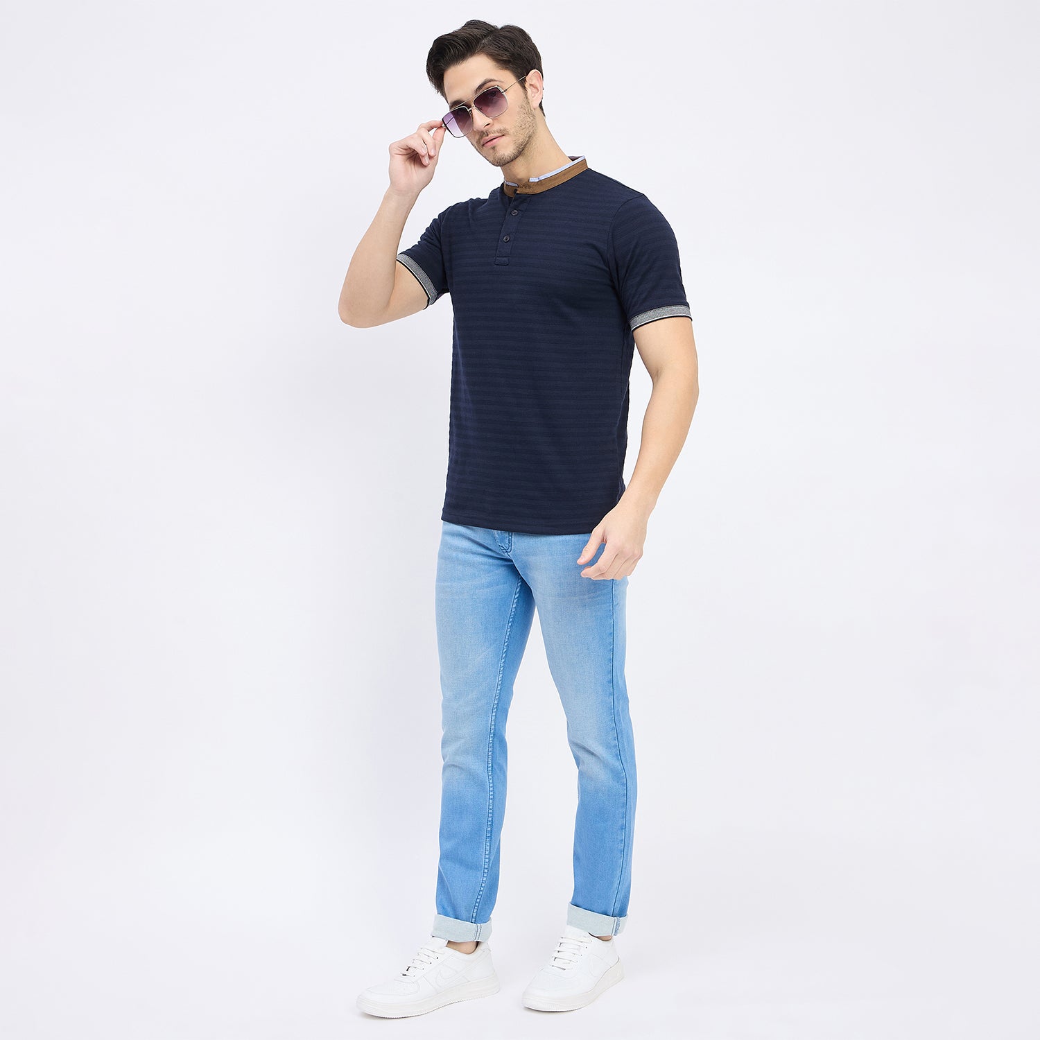Duke Stardust Men Half Sleeve Cotton T-shirt (LF7264)