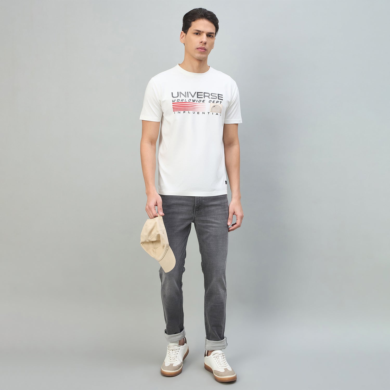 Duke Urban Men Narrow Bottom Mid-Rise Light Fade Stretchable Jeans (SDD5948N)