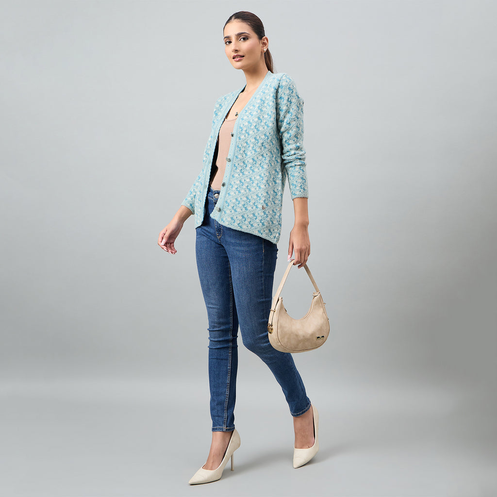 Duke Urban Women Full Sleeve Front Open Regular Cardigan (SDS1333)