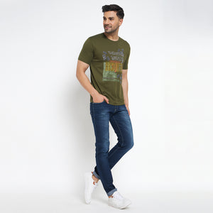 Duke Stardust Men Half Sleeve Cotton T-shirt (MLF7083)