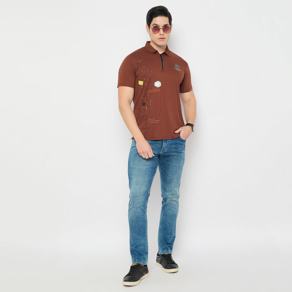 Duke Urban Men Half Sleeve Cotton Polo Tshirt(LF7174)