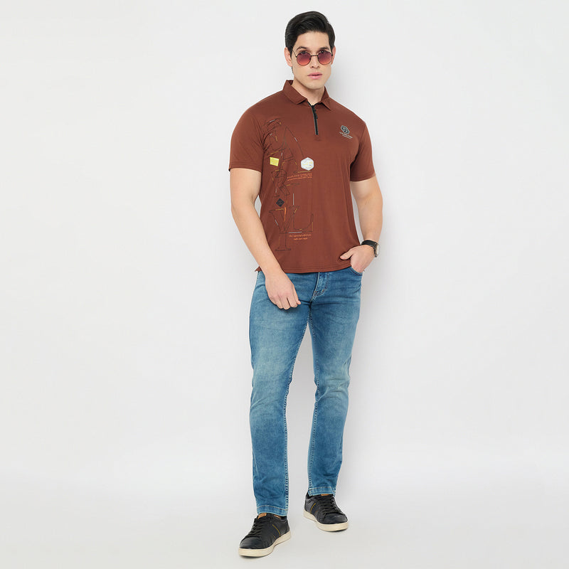 Duke Urban Men Half Sleeve Cotton Polo Tshirt(LF7174)