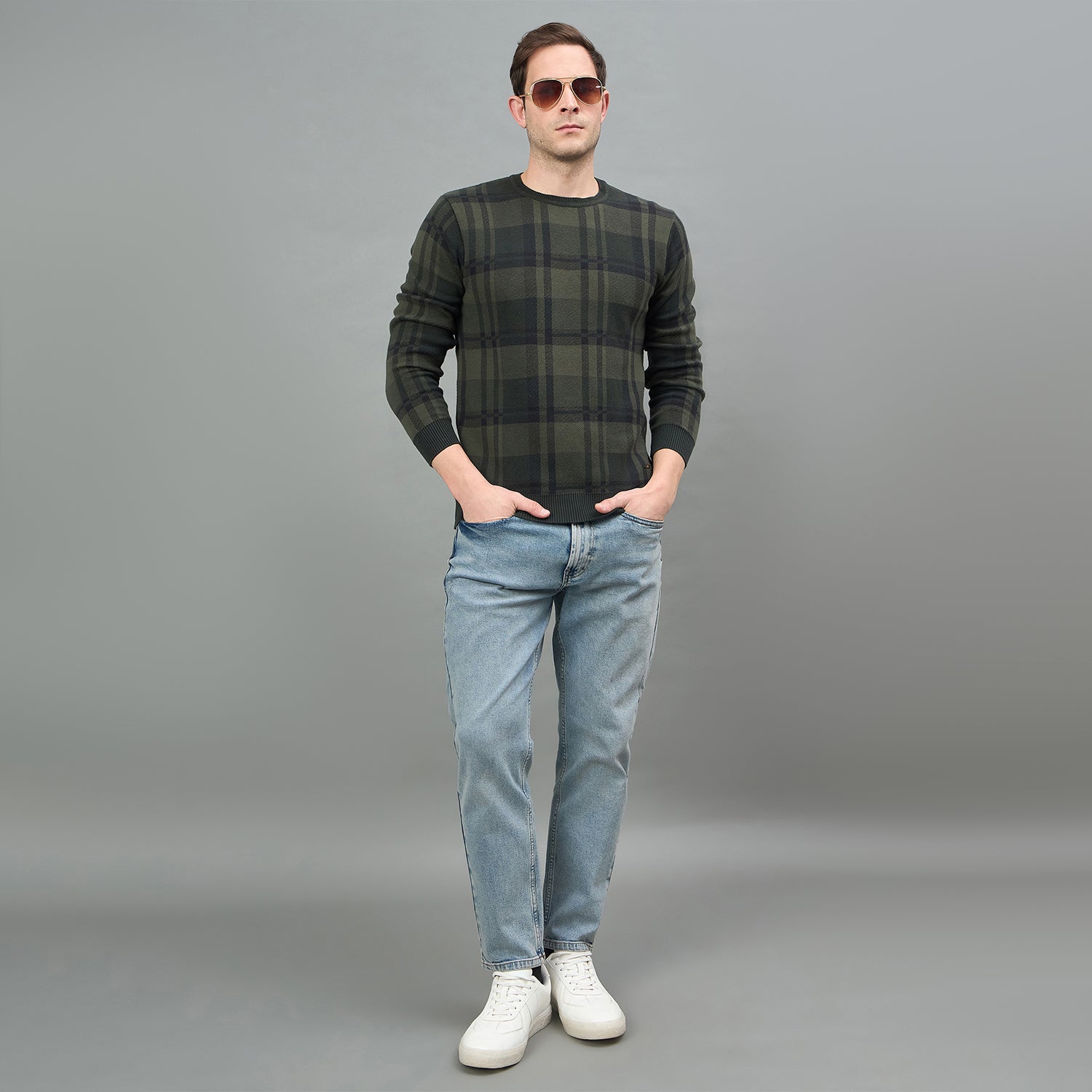 Duke Urban Men Full Sleeve Round Neck Regular Sweater (SDS2181)