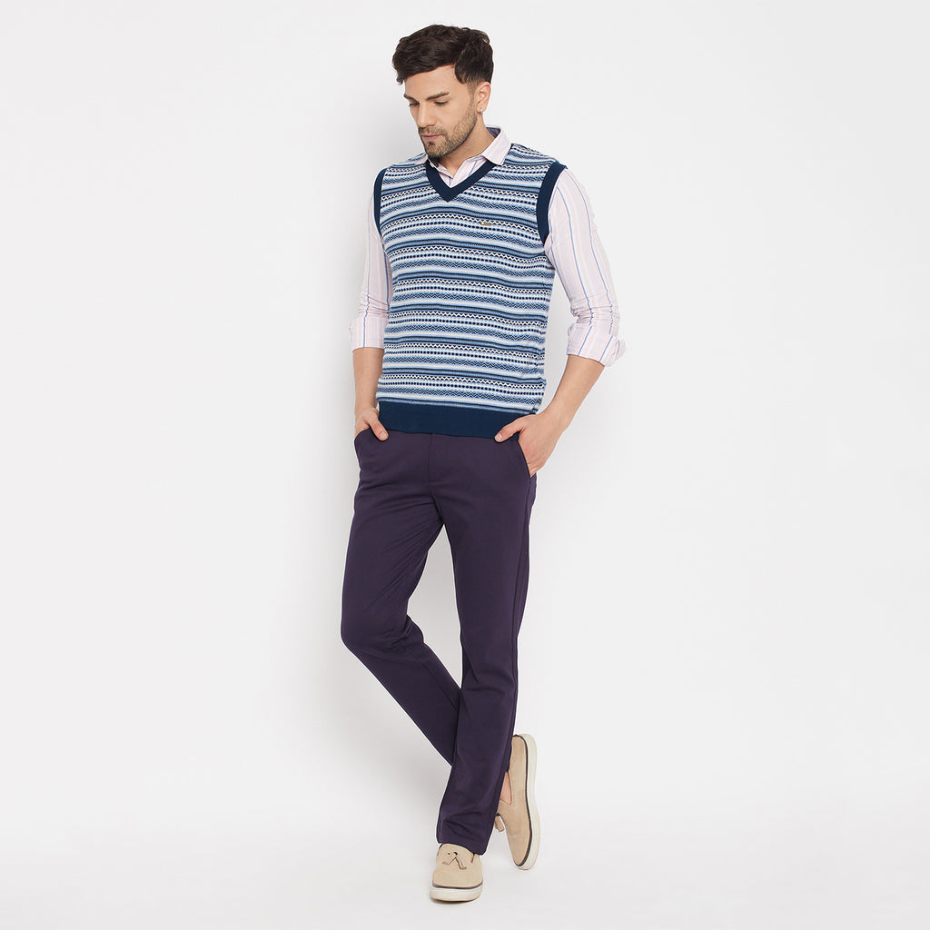 Duke Urban Men Sleeveless V-Neck Reversible Sweater (SDS2167)