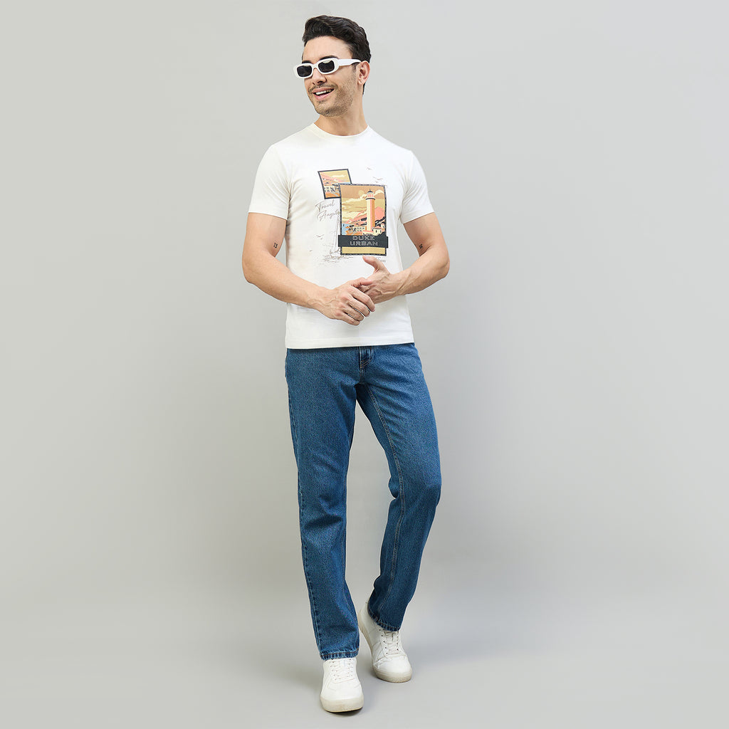 Duke Urban Men Round Neck Half Sleeve Slim T-Shirt (LF7526)
