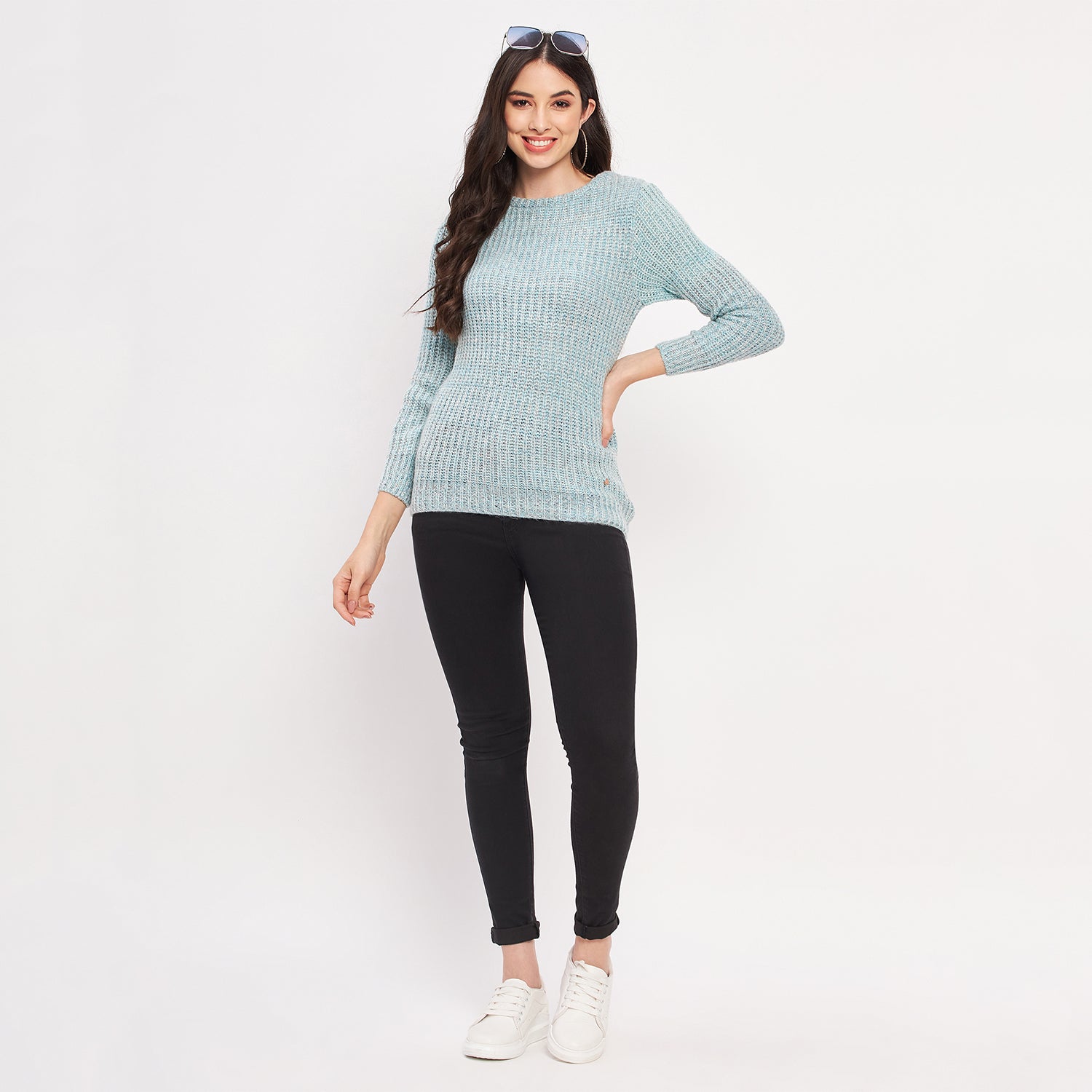 Duke Urban Women Full Sleeve Woven Sweater (LQS9778)