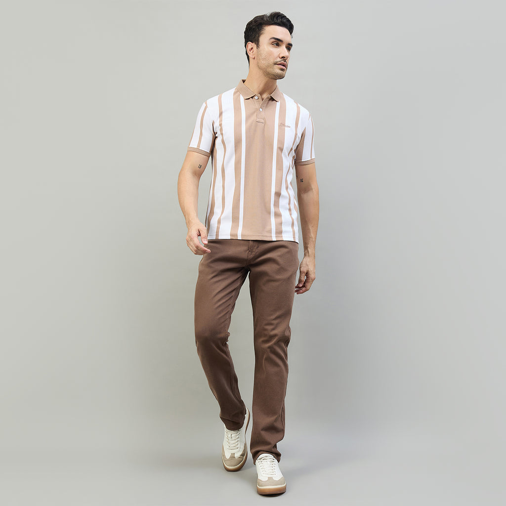 Duke Urban Men Half Sleeve Cotton Regular Fit Casual T-shirt (LF7869)