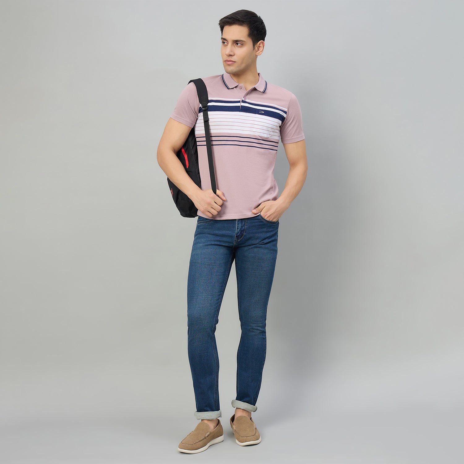 Duke Men Half Sleeve Cotton Regualr Fit Casual T-shirt (MLF1178)