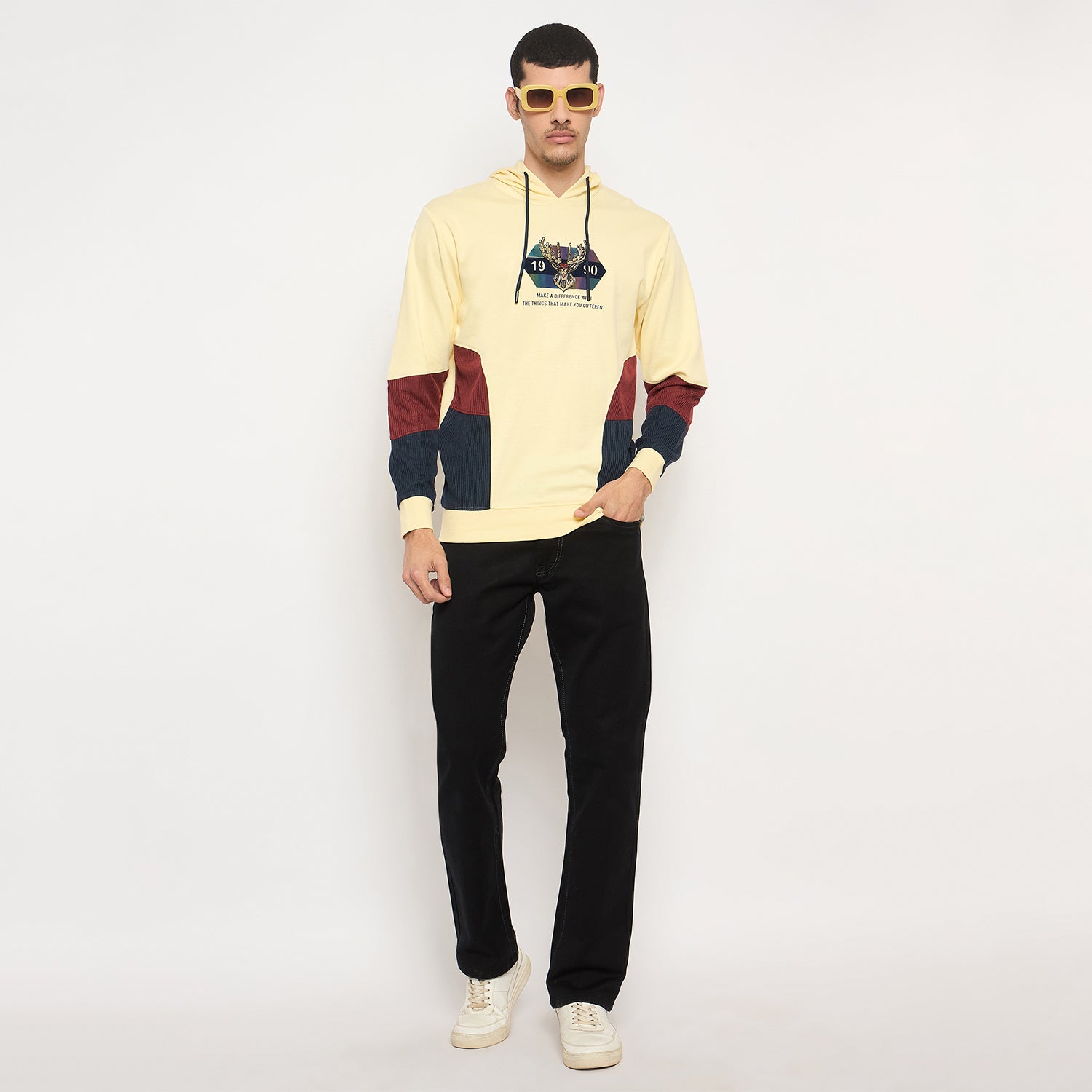 Duke Urban Men Full Sleeve Hooded Sweatshirt (LF6386)