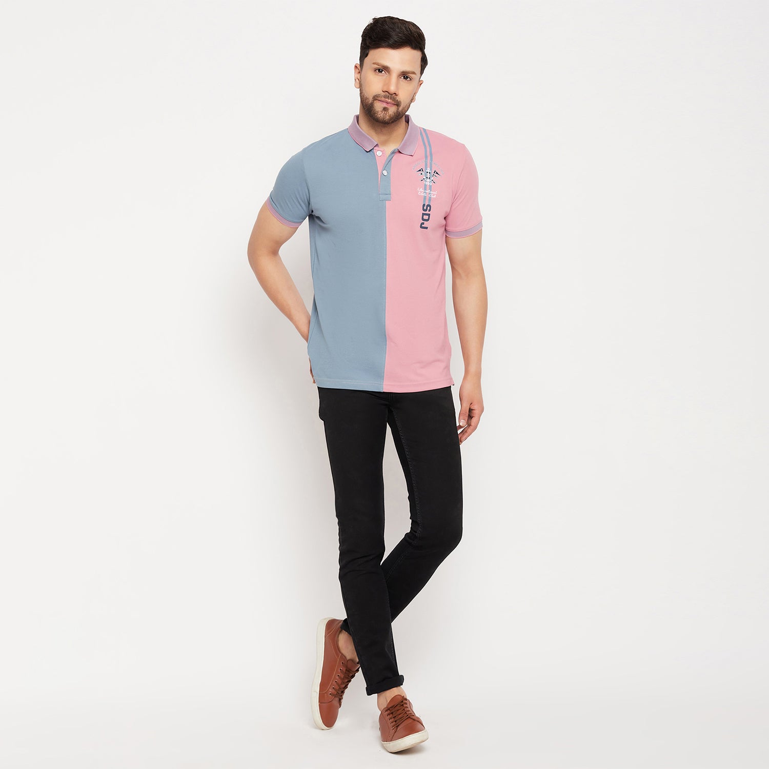 Duke Stardust Men Half Sleeve Cotton T-shirt (LF5853)