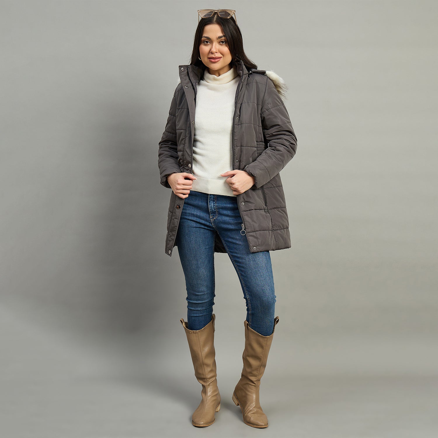 Duke Urban Women Short Style Full Sleeve Hooded Jacket (SDZ4180)