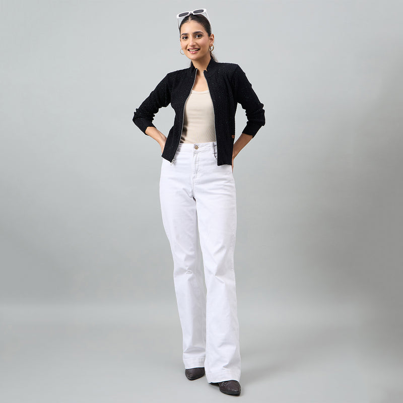 Duke Urban Women Full Sleeve Front Open Regular Cardigan (SDS1393)