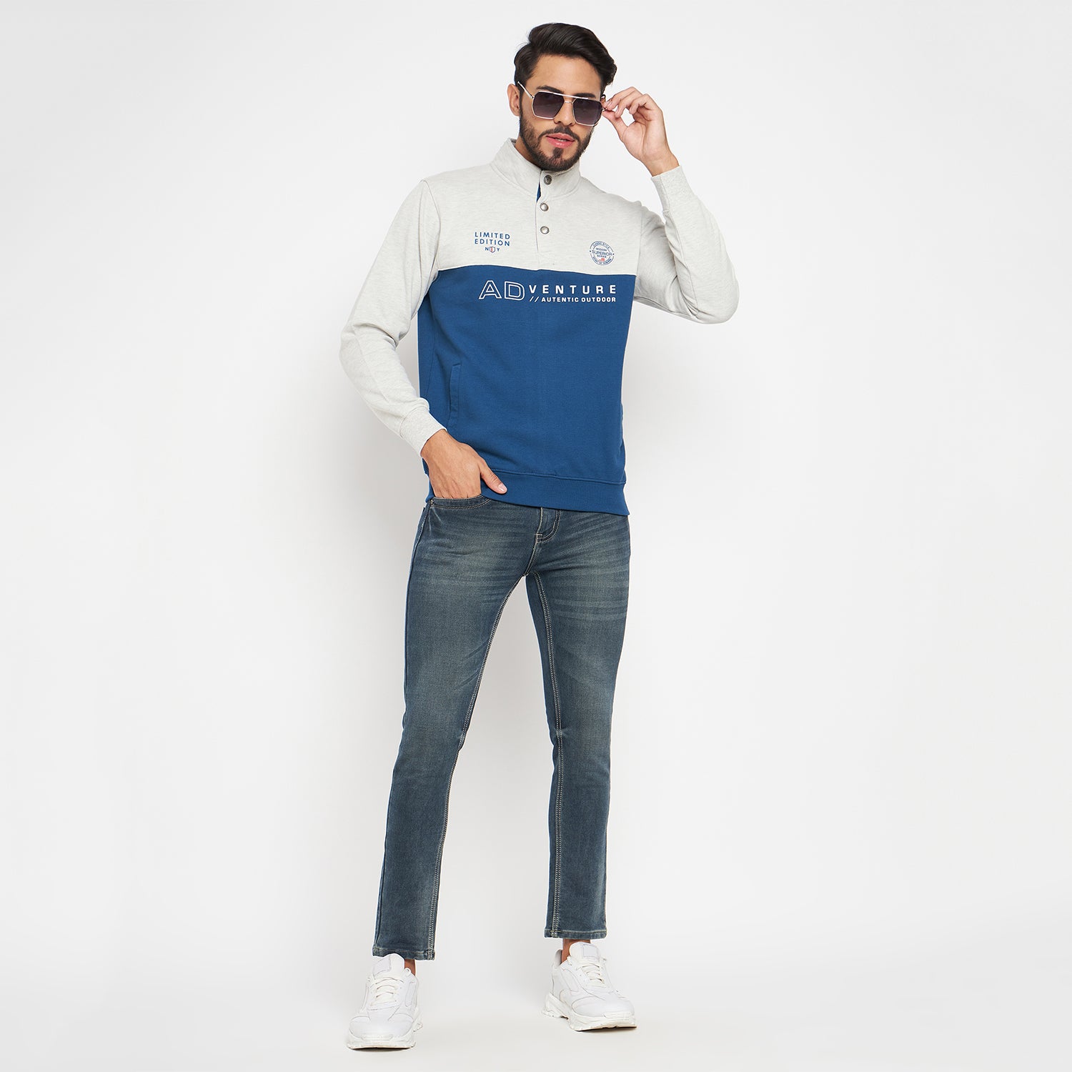 Duke Urban Men High Neck Sweatshirt (LF6131)