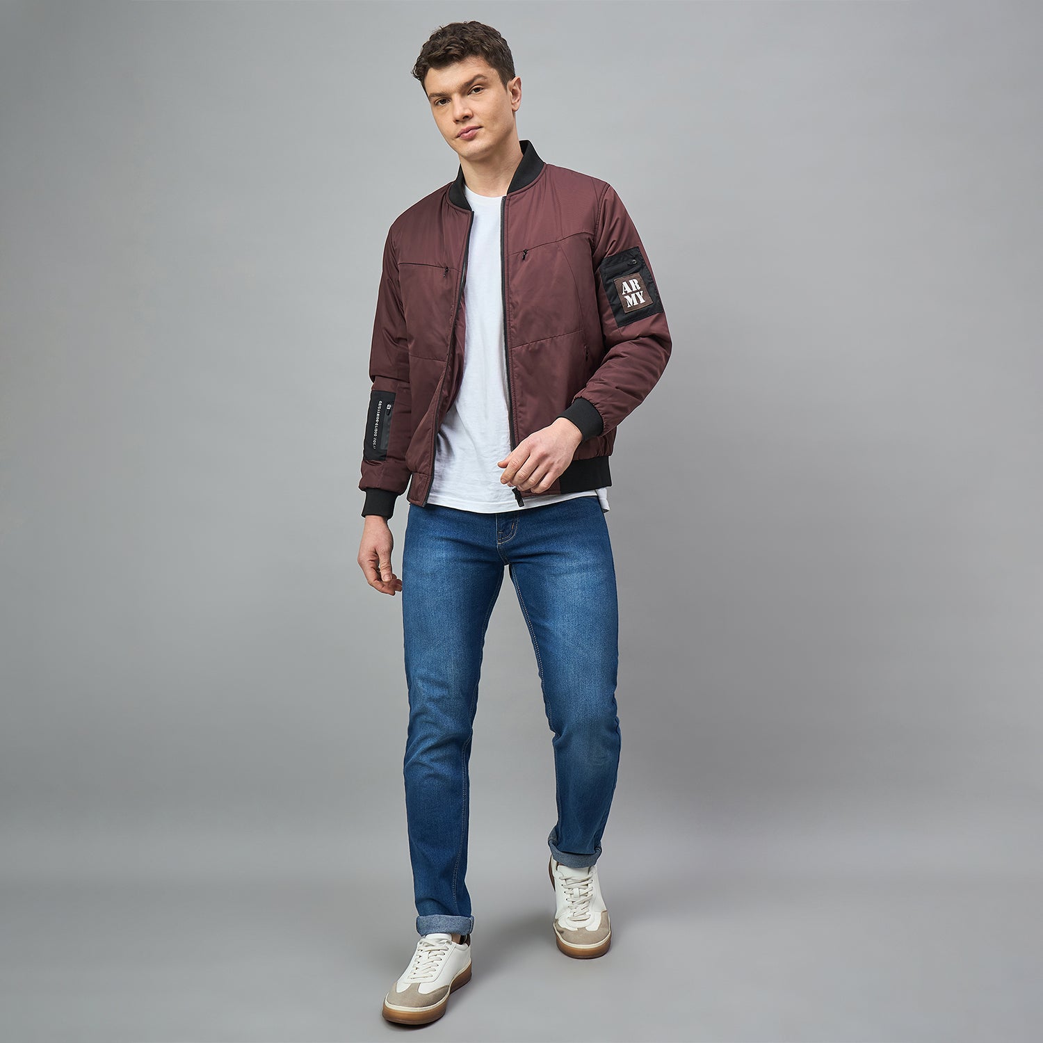 Duke Urban Men Full Sleeve Slim fit Bomber Jacket (SDZ3046)