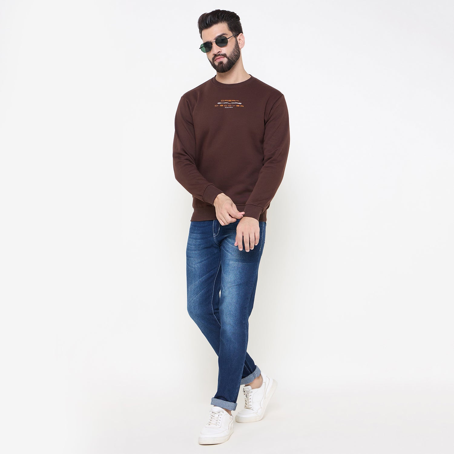 Duke Urban Men Solid Sweatshirt (LF6451)