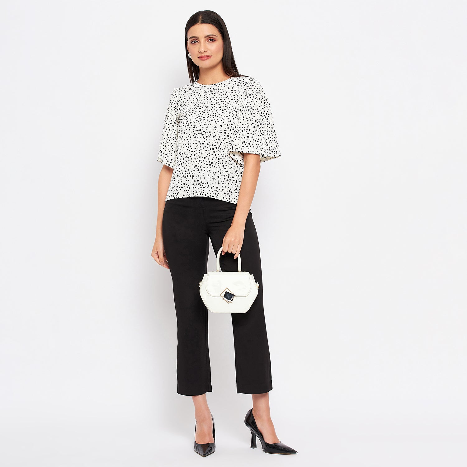 Duke Stardust Women Round Neck Half Sleeve Printed Top (SDX3268)