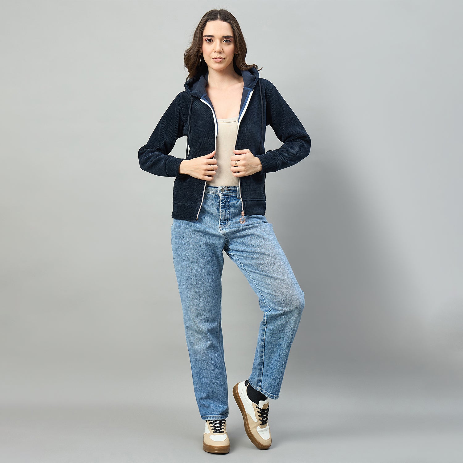 Duke Urban Women Full Sleeve Hooded Sweatshirt (LFX1006)