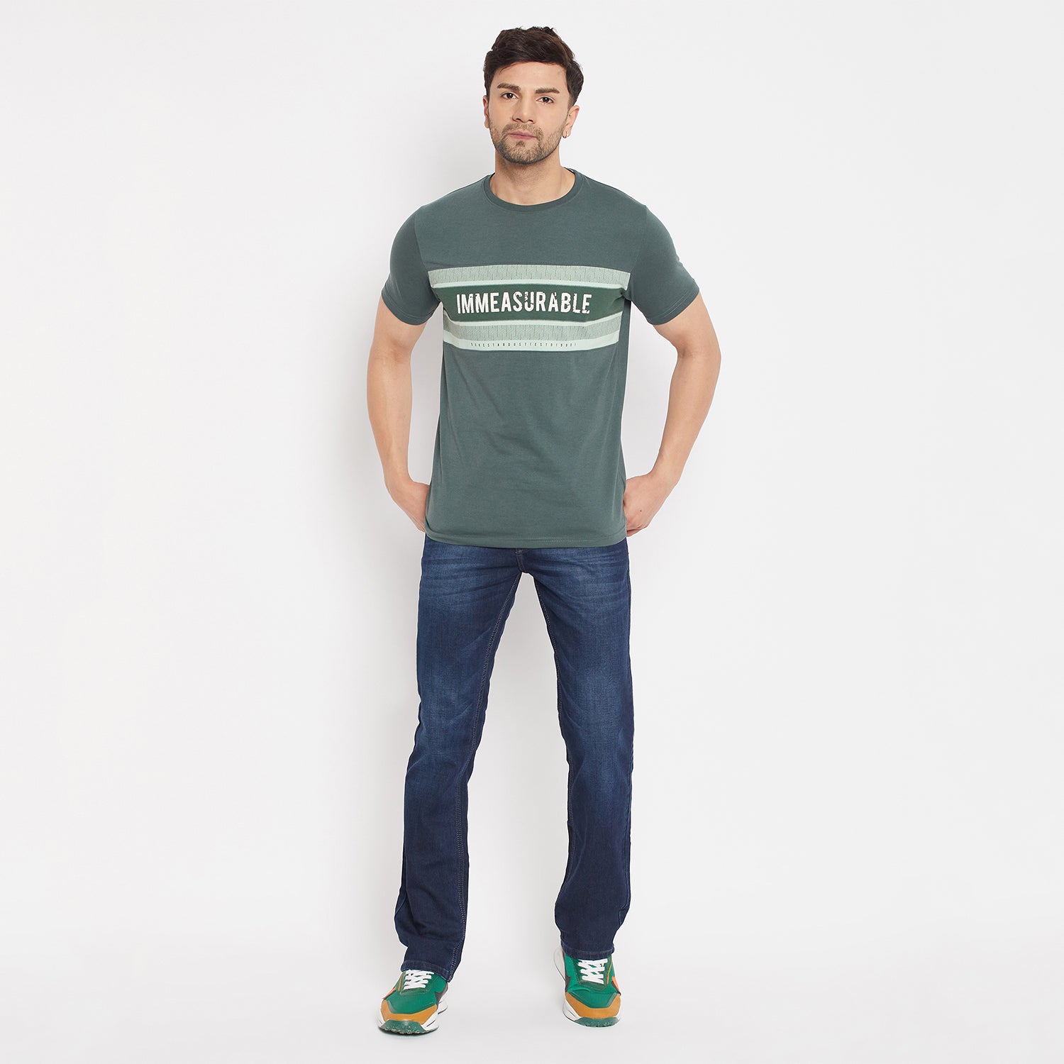 Duke Stardust Men Half Sleeve Cotton T-Shirt (LF7051)