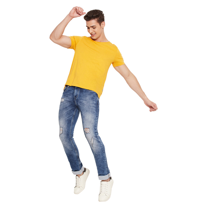 Duke Urban Men Regular Distress Stretchable Jeans (SDD8141)