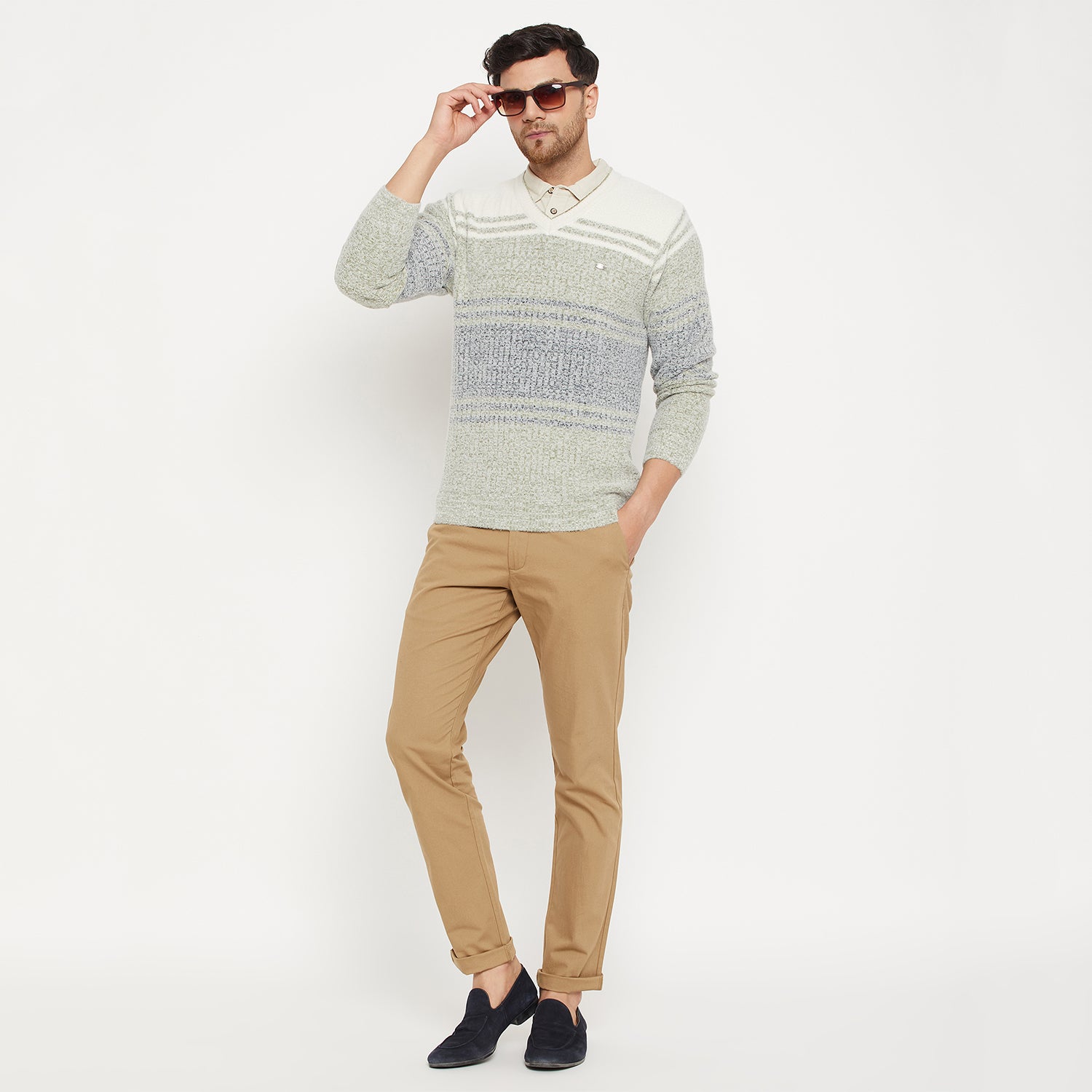 Duke Urban Men Full Sleeve V Neck Sweater (SDS2123)