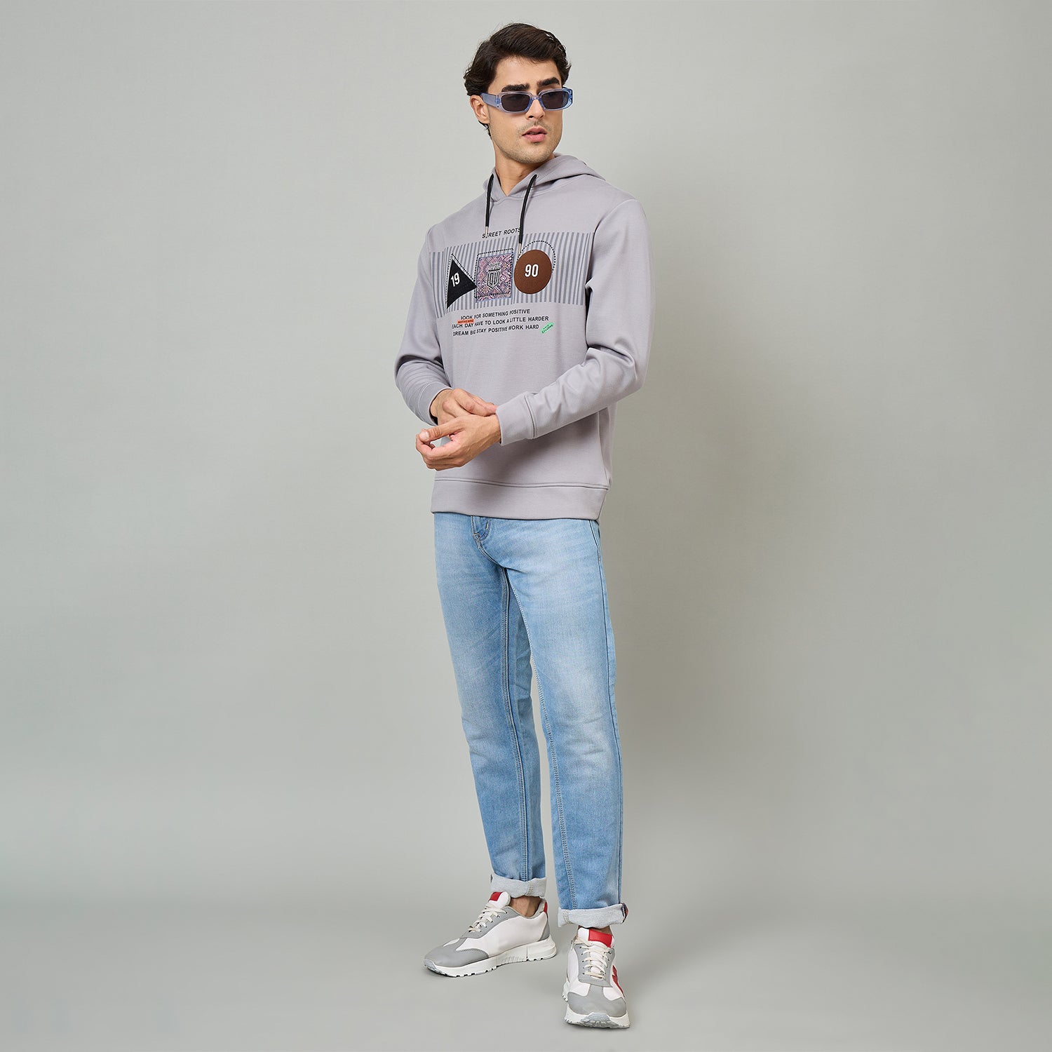 Duke Urban Men Hooded Regular Sweatshirt (LF6443)
