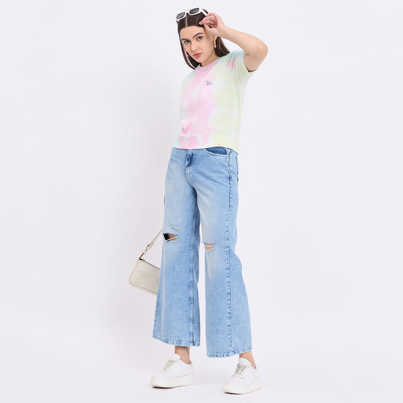 Duke Urban Women Half Sleeve Crop Top (LFX4203)