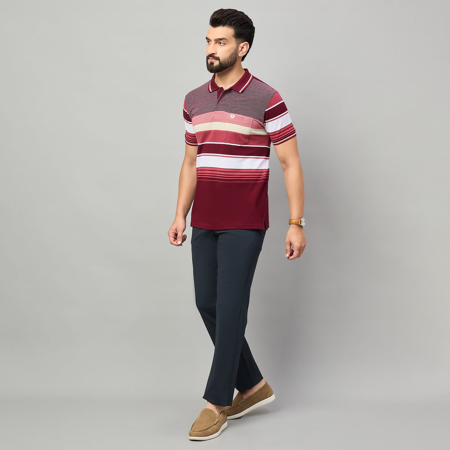 Duke Urban Men Half Sleeve Polo Cotton Tshirt (LF7463)